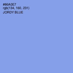 #86A0E7 - Jordy Blue Color Image